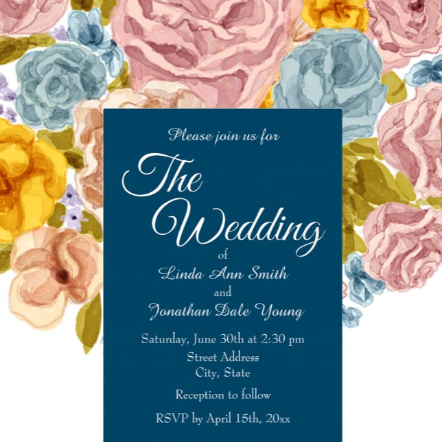 Teal Blue Monotone Simple Style Wedding (In Situ Wedding)