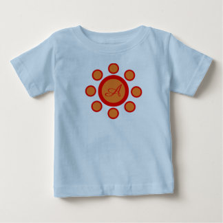 Teal blue, orange and red maruthani baby T-Shirt