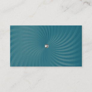 Teal Blue Shimmer Twirl Business Card
