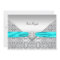 Teal Blue Silver Teal Bat Mitzvah