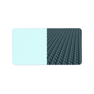 Teal Blue Texturized Pattern Label