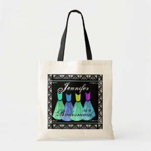 TEAL BLUE TURQUOISE Bridesmaid Dresses Tote Bag