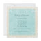 Teal Blue Vintage Stork Baby Shower