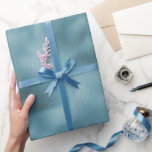 Teal Blue Wedding Wrapping Paper<br><div class="desc">Teal Blue wedding with bride and groom</div>