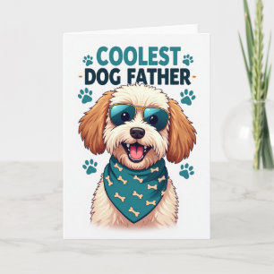 Teal Bone Fathers Day Card