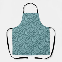 Teal Botanical Heritage Floral 