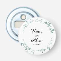 Teal Botanical Textured Effect Wedding Favour