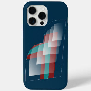 Teal burgundy blue iPhone 15 pro max case
