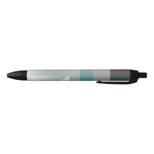 teal burgundy grey triangles black ink pen