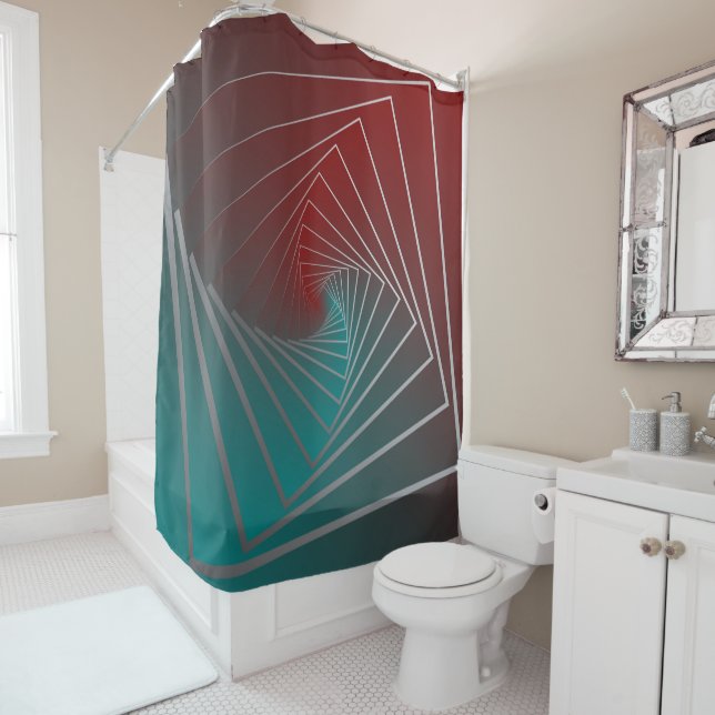 teal burgundy spin (In Situ)