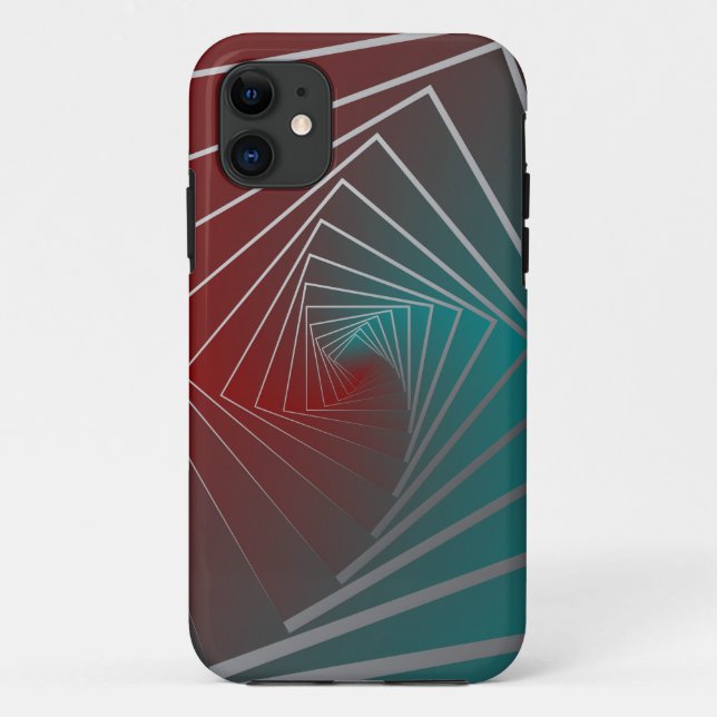 teal burgundy spin Case-Mate iPhone case (Back)