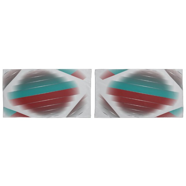 Teal burgundy spinning pillowcase (Front-Set)