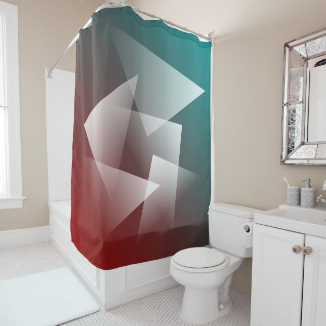 teal burgundy white (In Situ)