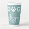 Teal Burlap Dog Mom Latte Mug
