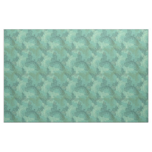 Teal Butterflies Fabric