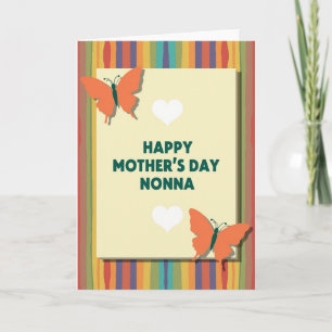 Teal Butterflies Mothers Day Card