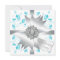 Teal Butterfly Bubbles 10th Birthday Party Invitat