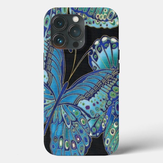 Teal Butterfly  Case-Mate iPhone Case (Back)