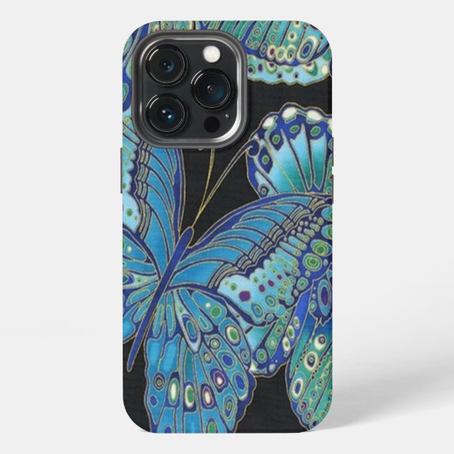 Teal Butterfly  iPhone Case (Back)