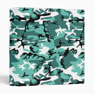 Teal Camo Binder