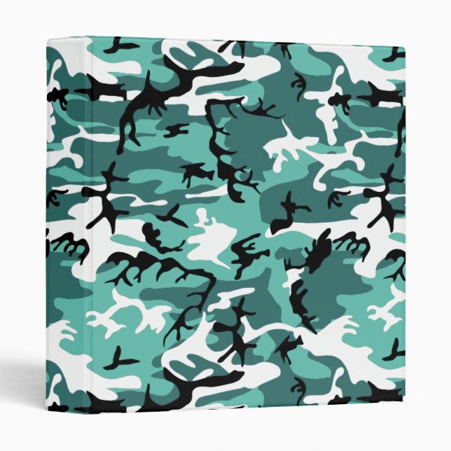 Teal Camo Binder (Front/Spine)