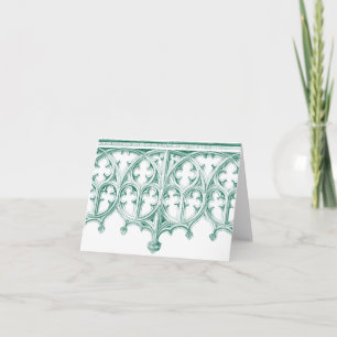 Teal Cathedral Note Cards