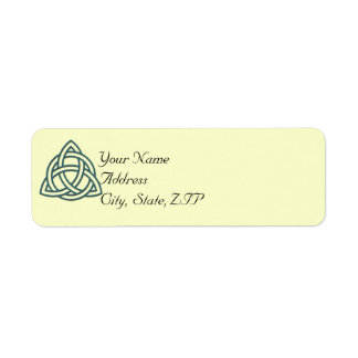 Teal Celtic Knot Return Address Label