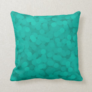 Teal Champagne Bubbles Pillows