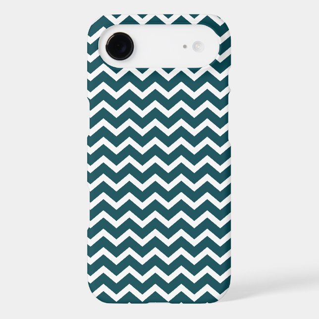 Teal Chevrons Pattern Case-Mate iPhone Case (Back)