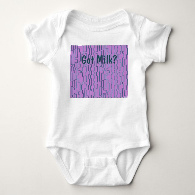 Teal Circuit Lines  Baby Bodysuit (Front)