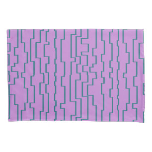 Teal Circuit Lines  Pillowcase