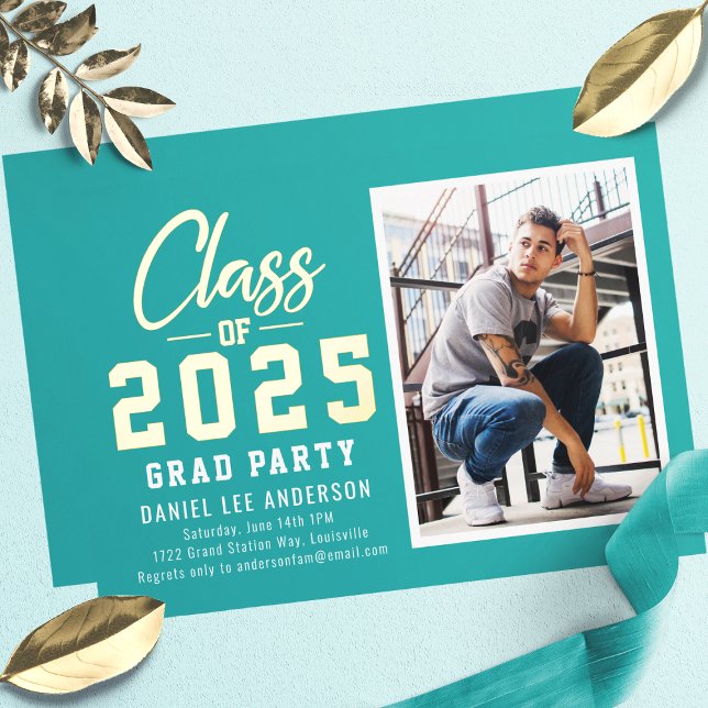 Teal Class of 2025 Photo Graduation Party (Creator Uploaded)