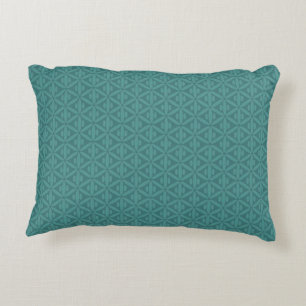 Teal Colour Green Bluish Greenish Accent Pillow