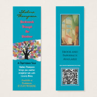 Teal Colourful Author Promotional Material Swag