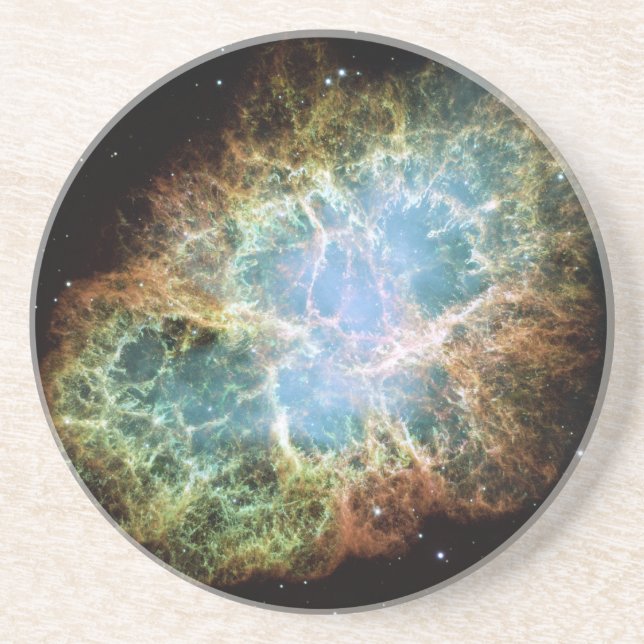 Teal Crab Nebula Coaster (Front)
