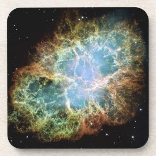 Teal Crab Nebula Coaster