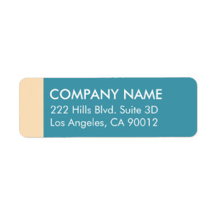 Teal Cream Colour Block Modern