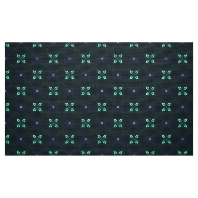 Teal Custom cotton fabric by the yard (Fat Quarter)