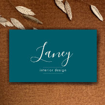 Teal Custom QR Code Interior Design Professional