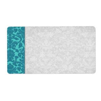 Teal Damask Wedding