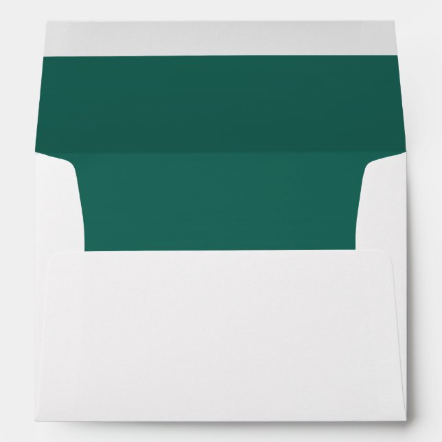 Teal Darkest Invitation Envelope (Back (Bottom))