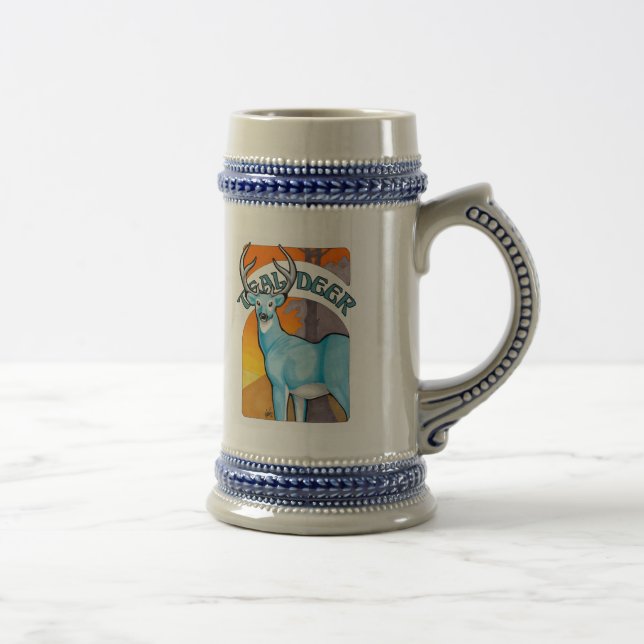 Teal Deer Stein (Right)