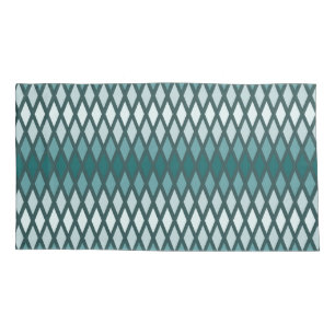 Teal Diamond Ombre Pillowcase