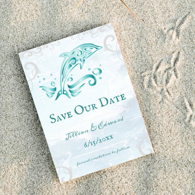 Teal Dolphin Save The Date Announcement (Teal Dolphin Save the Date)