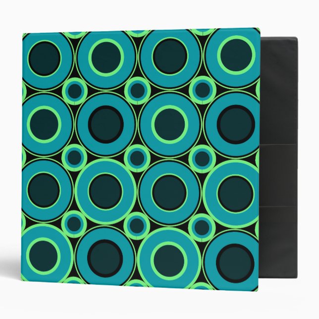 Teal Doughnut With Mint Cushion Binder (Front/Inside)