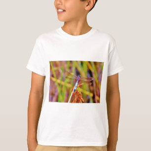 Teal Dragonfly on sedge T-Shirt
