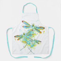 Teal Dragonfly splatter 