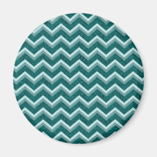 Teal Embossed Foil Magnet