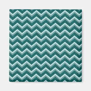 Teal Embossed Foil Magnet