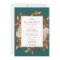 Teal Fall Terracotta Watercolor Floral Wedding